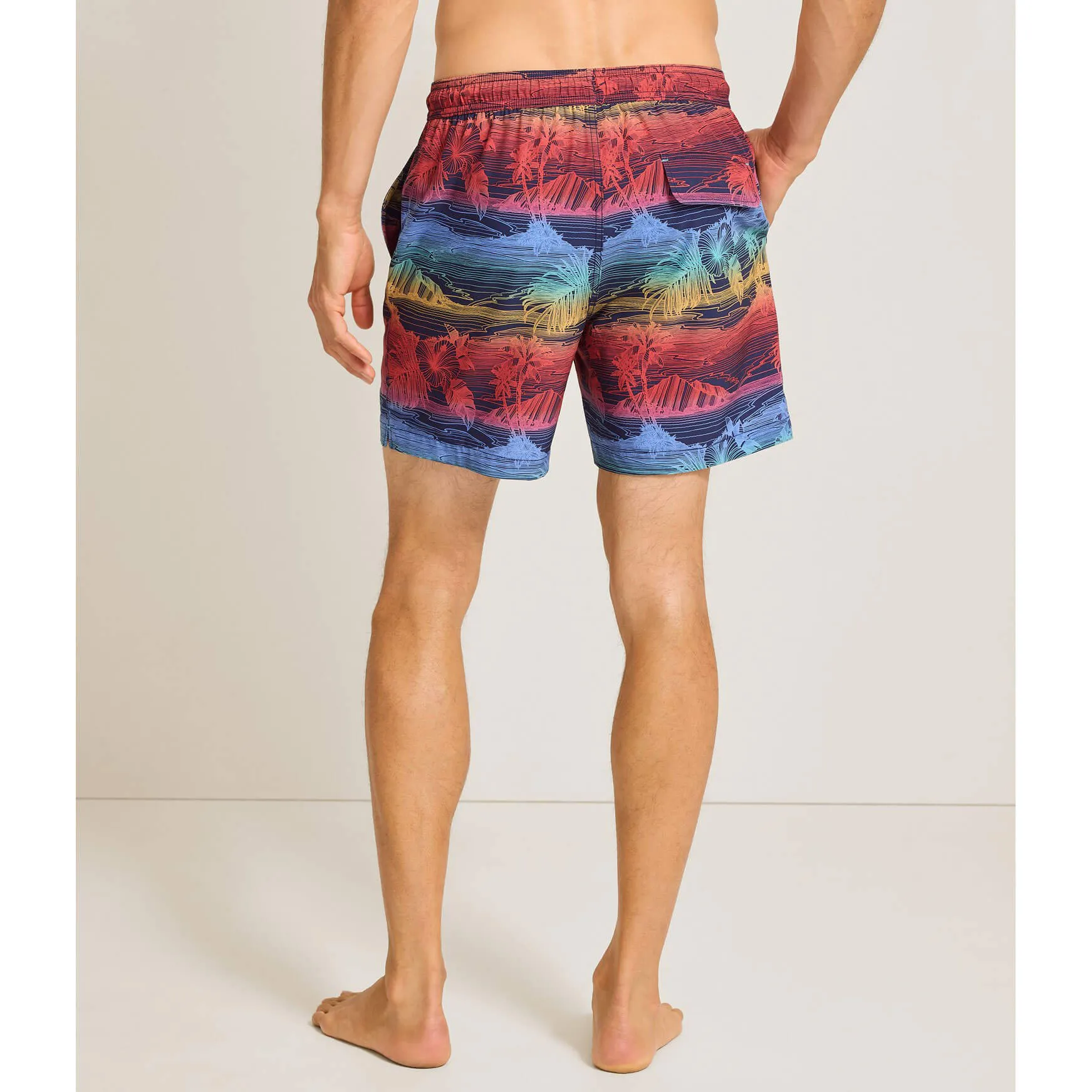 Tommy Bahama Men's 6-Inch Naples Corsica Coast Swim Trunks - Blue Hawaiian Mens Tommy Bahama