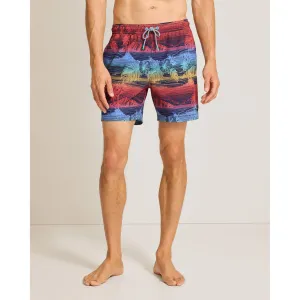 Tommy Bahama Men's 6-Inch Naples Corsica Coast Swim Trunks - Blue Hawaiian Mens Tommy Bahama