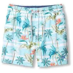 Tommy Bahama Men's 6-Inch Naples Palmero Stripe Swim Trunks - Spring Sky Tommy Bahama Clothing