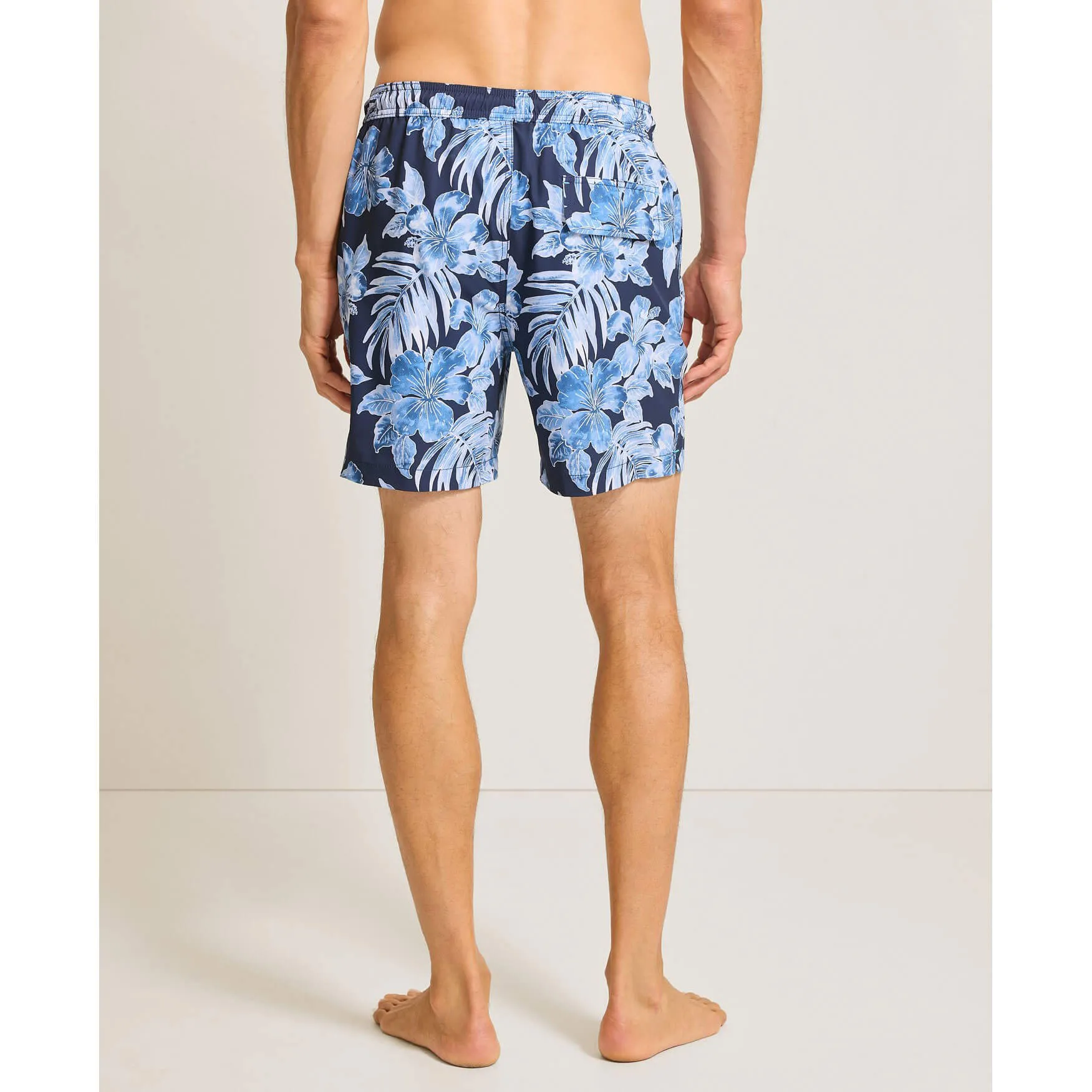 Tommy Bahama Men's 6-Inch Naples Ravello Blooms Swim Trunks - Island Navy Tommy Bahama Clothing