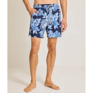 Tommy Bahama Men's 6-Inch Naples Ravello Blooms Swim Trunks - Island Navy Tommy Bahama Clothing