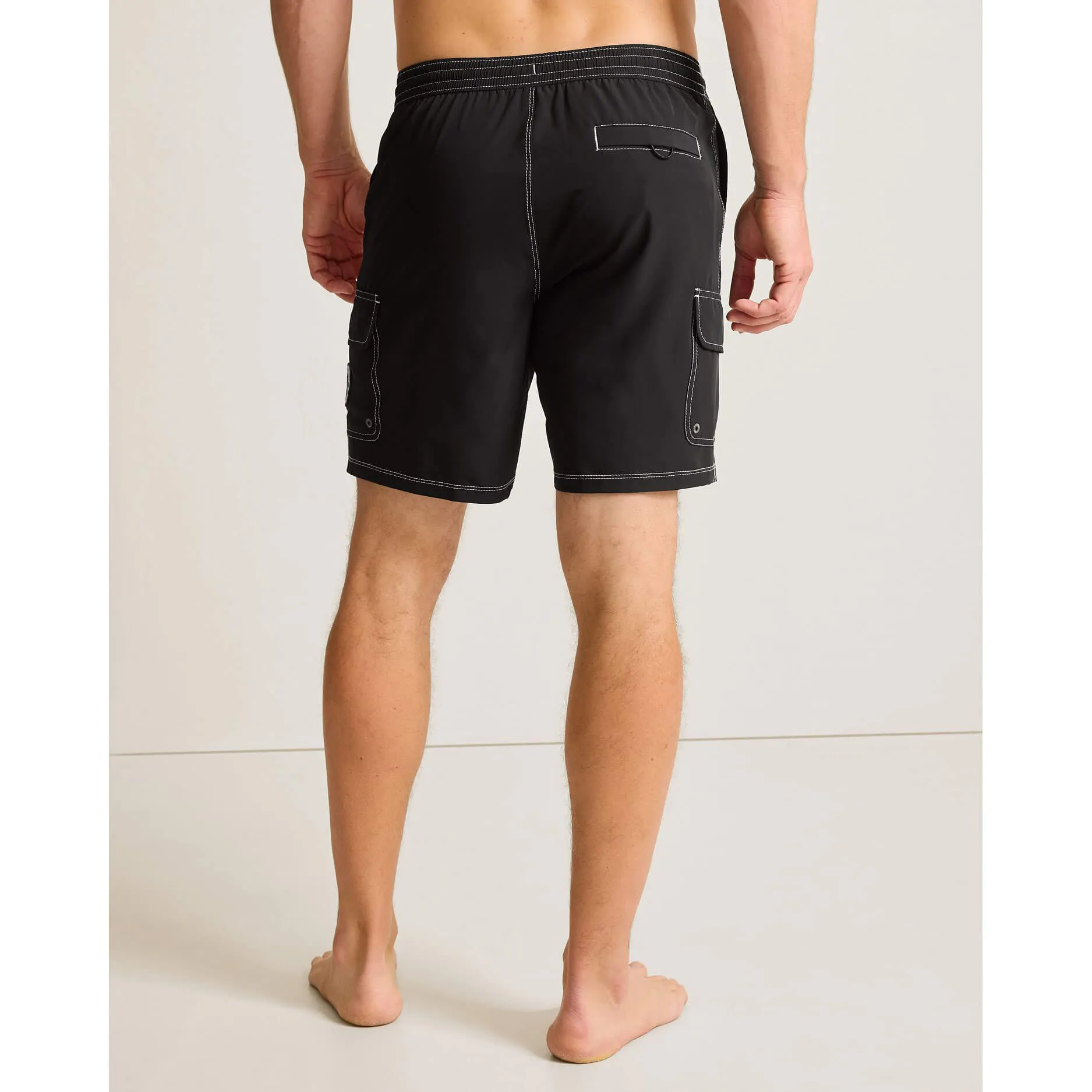 Tommy Bahama Men's 8-Inch Baja Bay Swim Trunks - Black Tommy Bahama Clothing