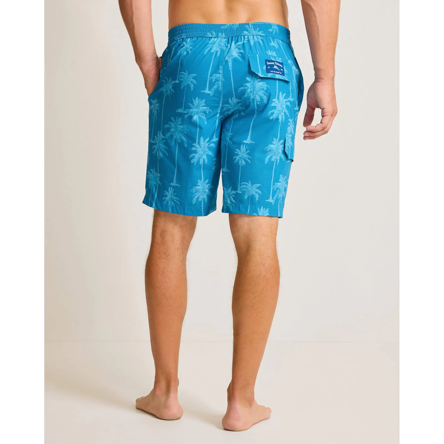 Tommy Bahama Men's 8-Inch Baja Palmero Swim Trunks - Blue Allure Tommy Bahama Clothing