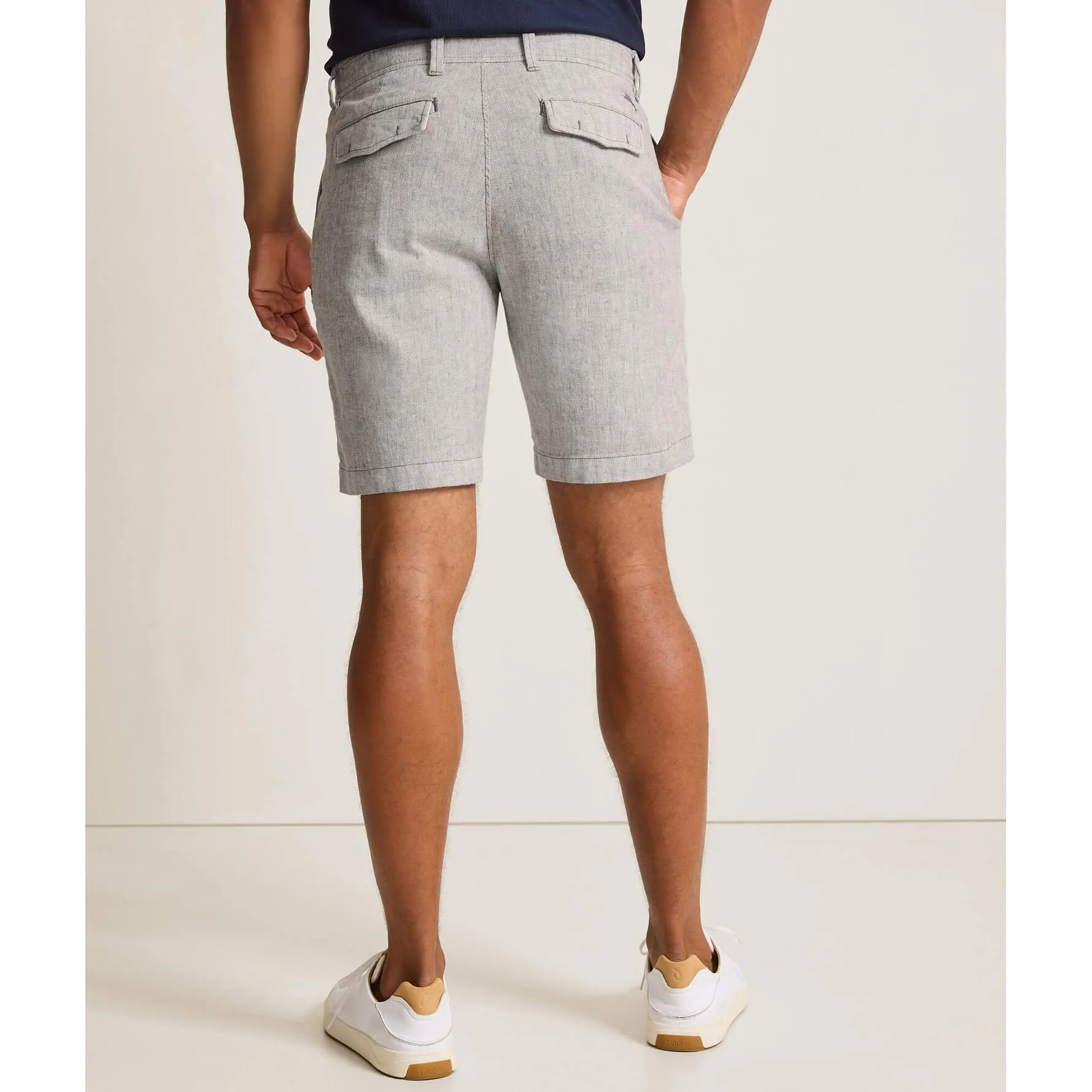 Tommy Bahama Men's 9-Inch Beach Coast Linen Shorts - Bala Shark Tommy Bahama Clothing