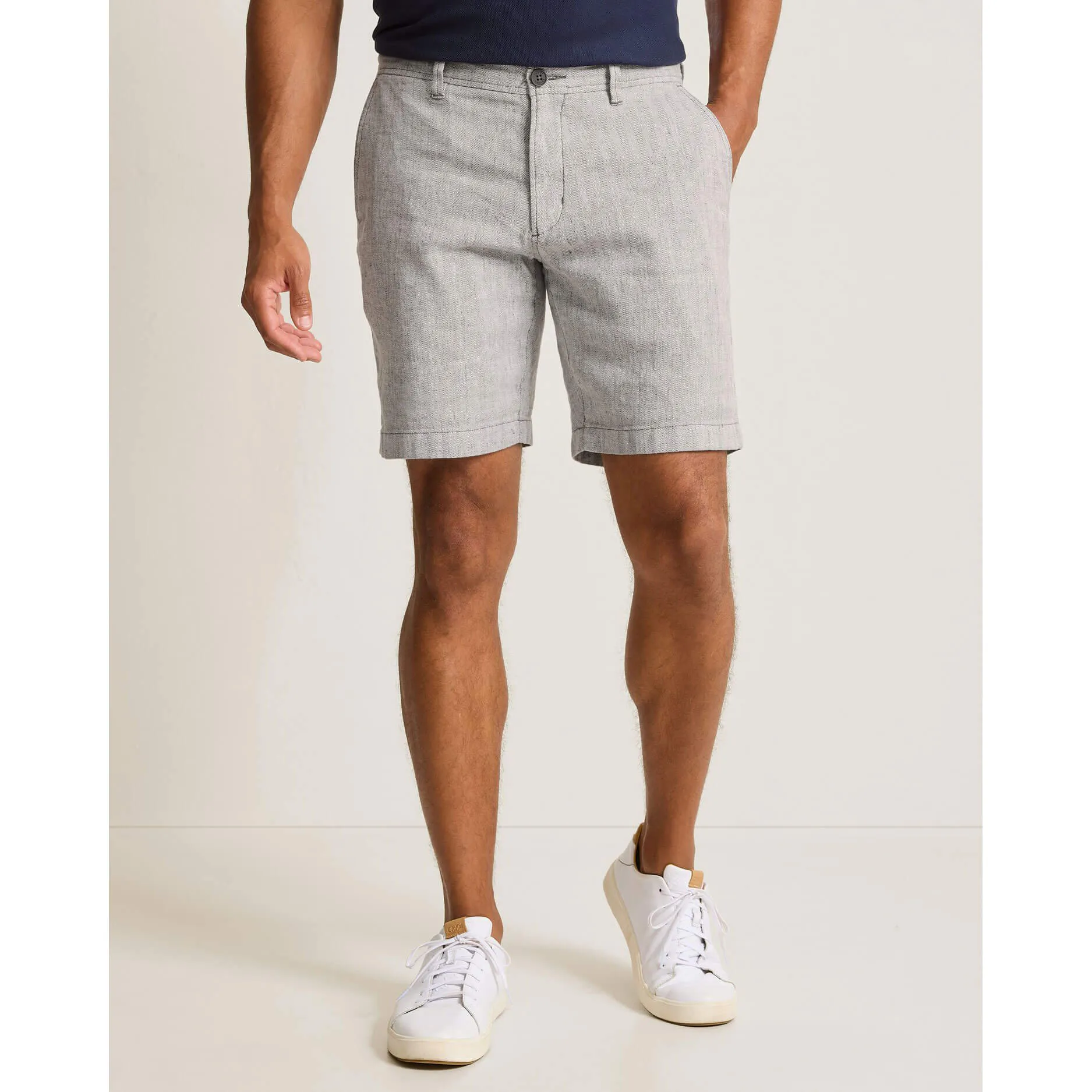 Tommy Bahama Men's 9-Inch Beach Coast Linen Shorts - Bala Shark Tommy Bahama Clothing