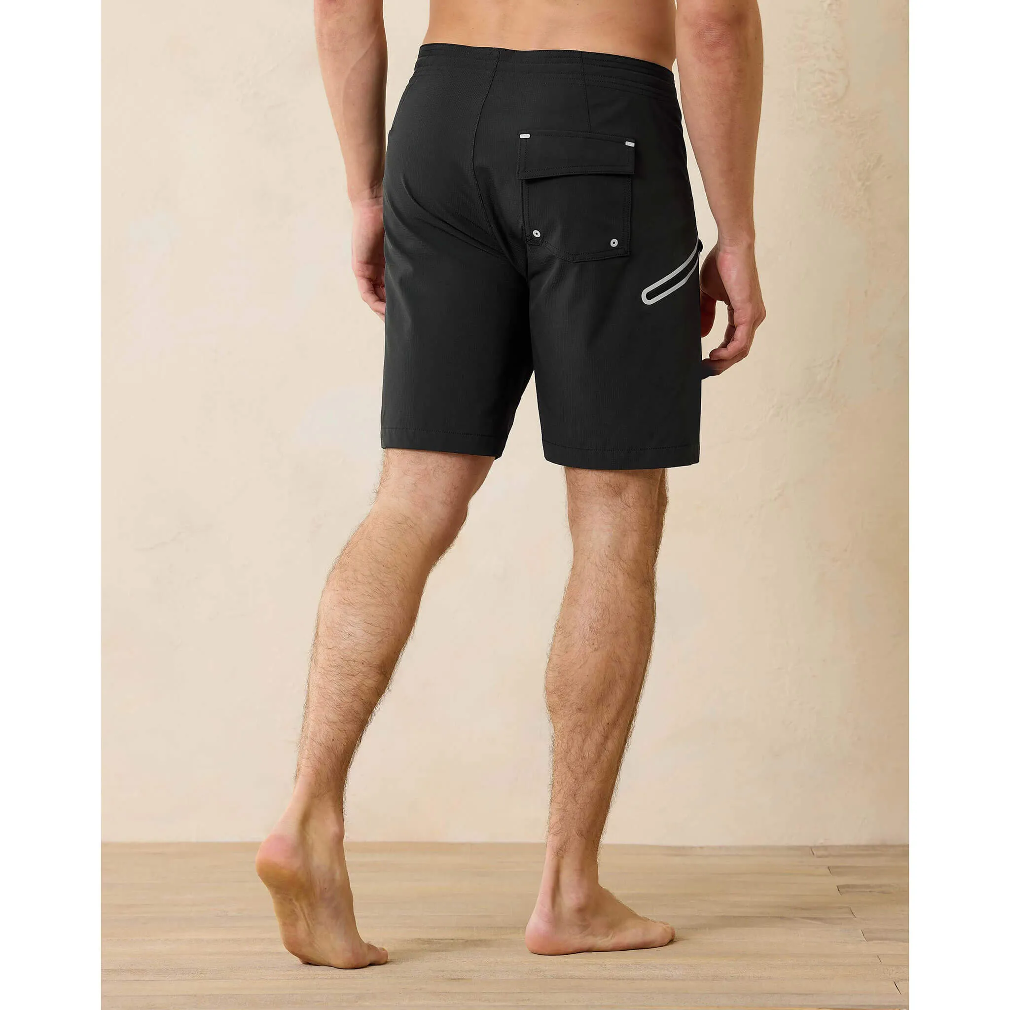 Tommy Bahama Men's 9-Inch Molokai Unlined Boardshorts - Black Tommy Bahama Clothing