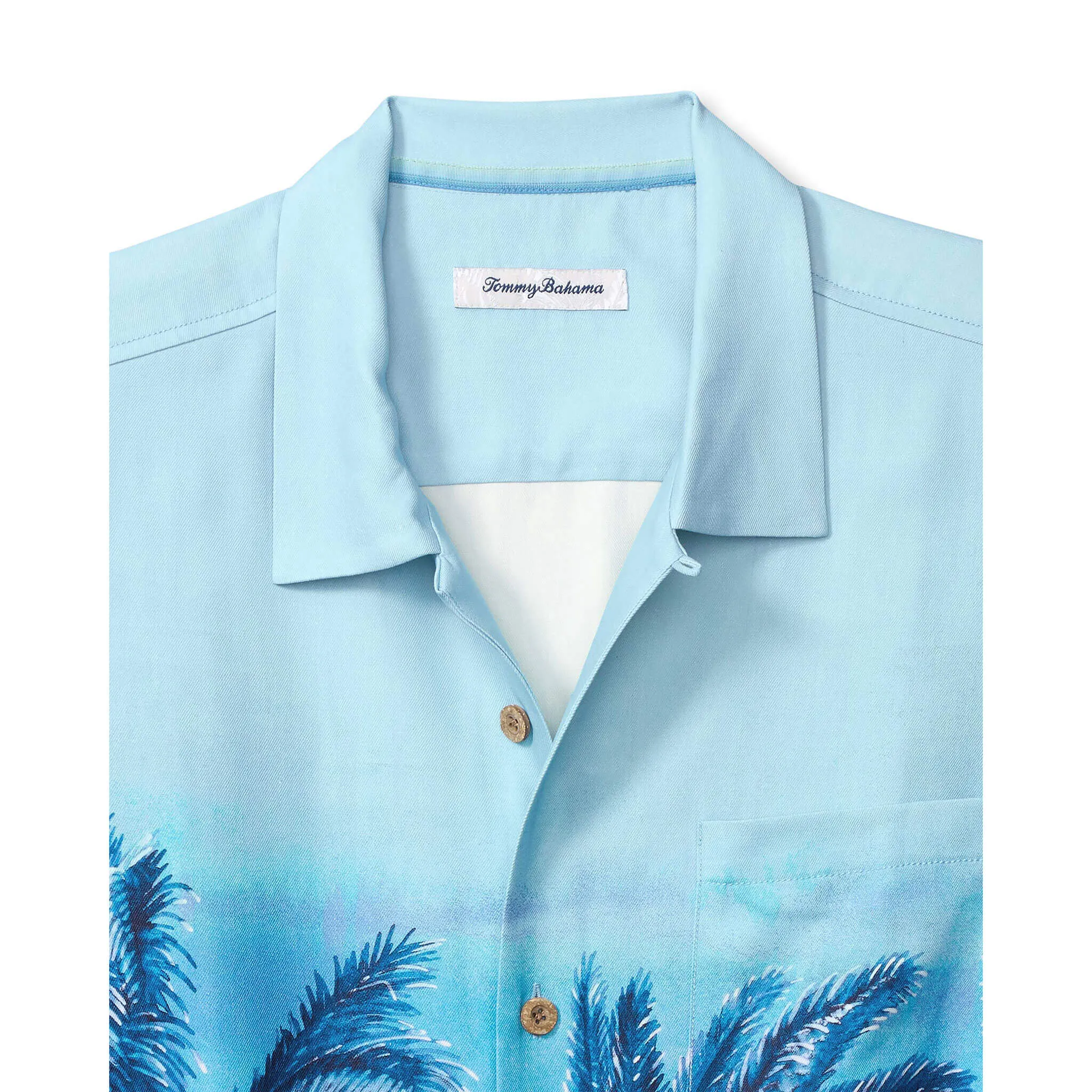 Tommy Bahama Men's Artist Series Hibiscus Hues Silk Camp Shirt - Vacation Blue Tommy Bahama Clothing