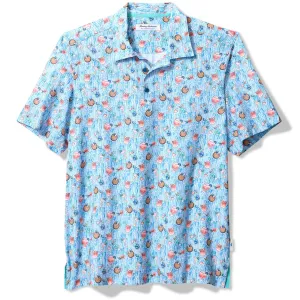 Tommy Bahama Men's Bahama Coast Coconut Cove Camp Shirt - Blue Whisper Tommy Bahama Clothing