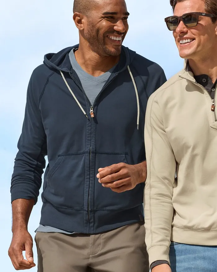 Tommy Bahama Men's Ben And Terry Full Zip Jacket - Ocean Deep Tommy Bahama Clothing