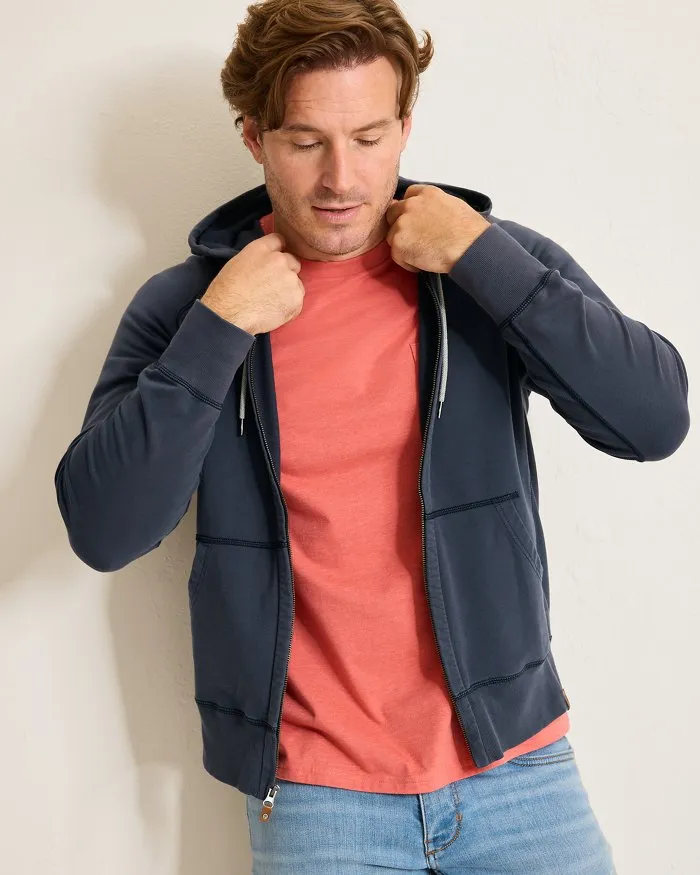 Tommy Bahama Men's Ben And Terry Full Zip Jacket - Ocean Deep Tommy Bahama Clothing