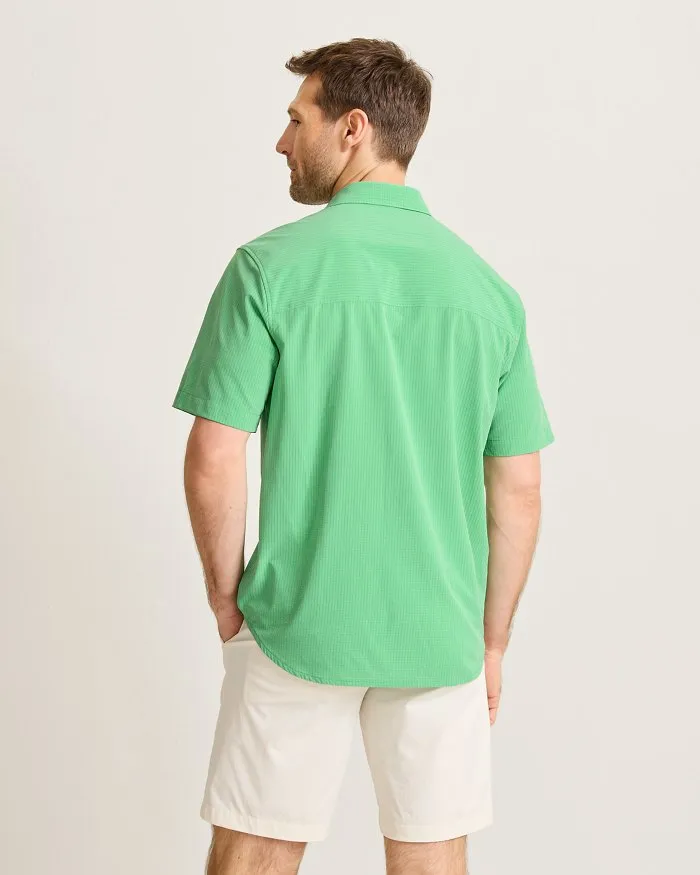 Tommy Bahama Men's IslandZone Bahama Coast Venice Vines Camp Shirt - Bright Palm Green Mens Tommy Bahama