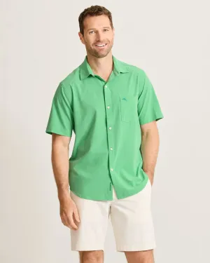 Tommy Bahama Men's IslandZone Bahama Coast Venice Vines Camp Shirt - Bright Palm Green Mens Tommy Bahama