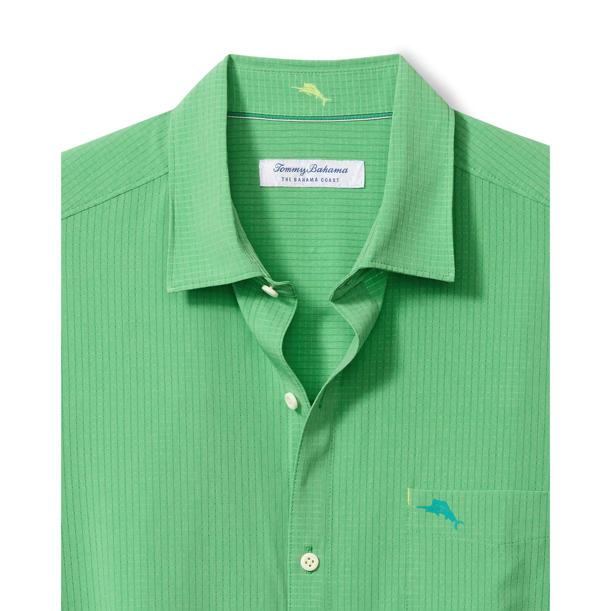 Tommy Bahama Men's IslandZone Bahama Coast Venice Vines Camp Shirt - Bright Palm Green Mens Tommy Bahama