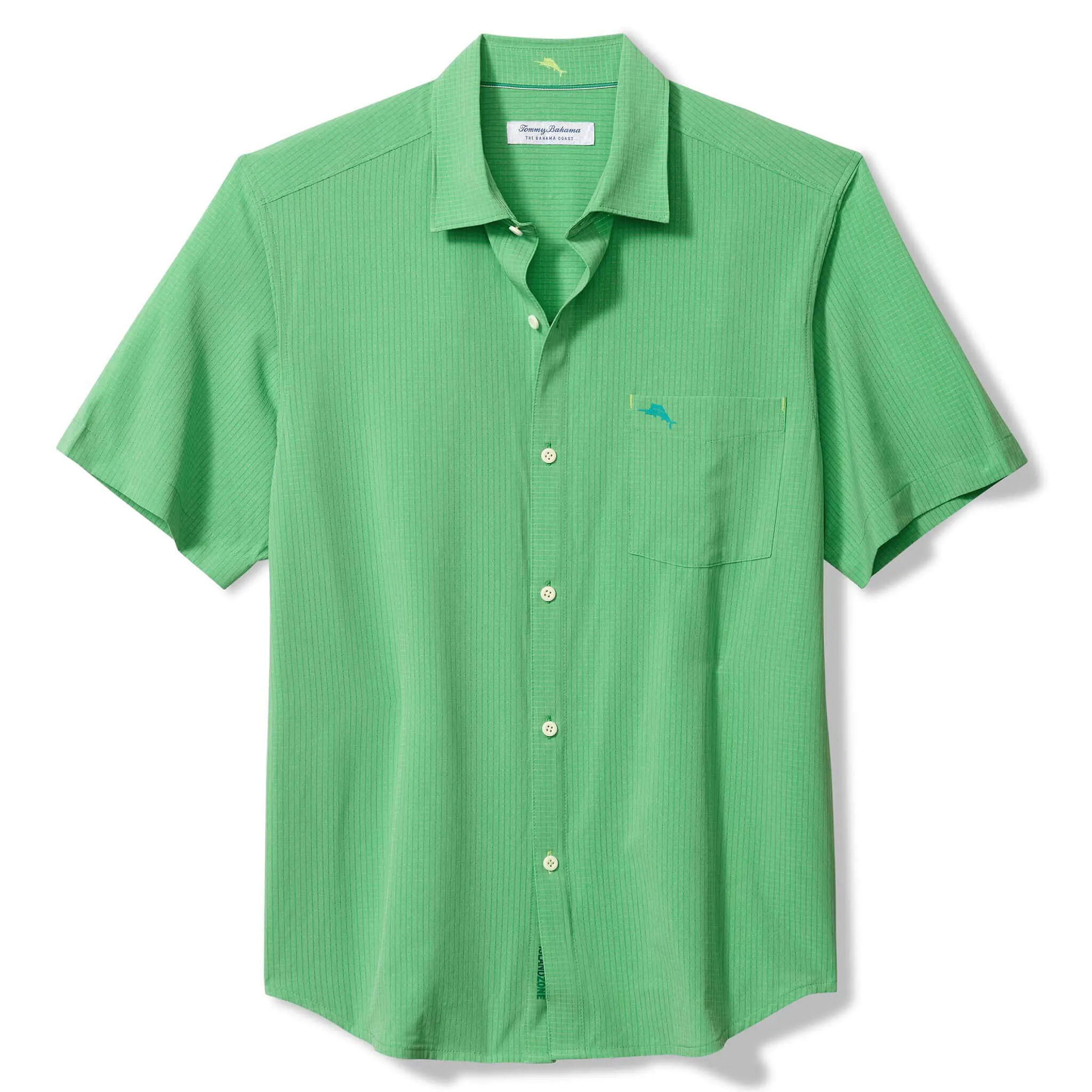 Tommy Bahama Men's IslandZone Bahama Coast Venice Vines Camp Shirt - Bright Palm Green Mens Tommy Bahama