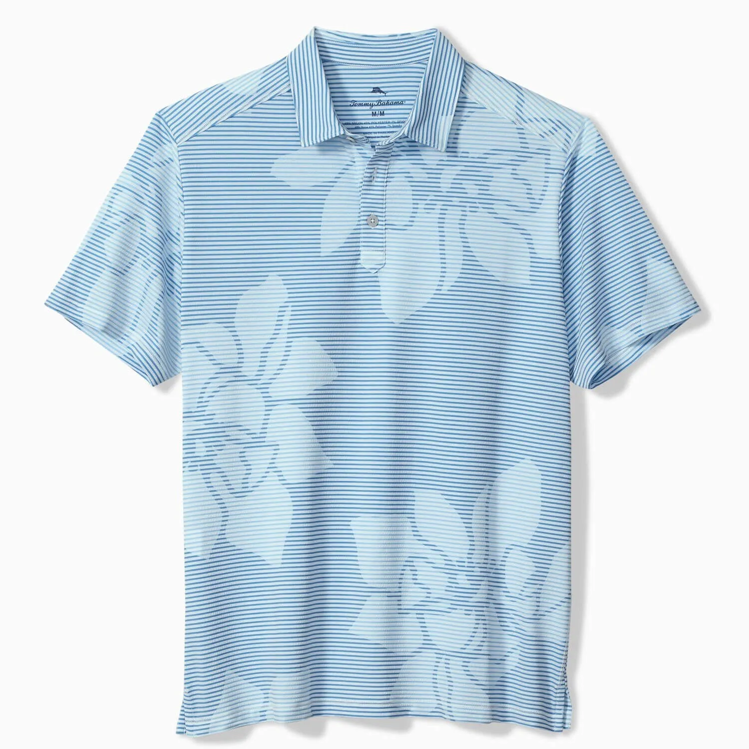 Tommy Bahama Men's IslandZone Costa Wave Grande Polo Shirt - Dusty Larkspur Mens Tommy Bahama