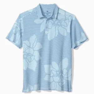 Tommy Bahama Men's IslandZone Costa Wave Grande Polo Shirt - Dusty Larkspur Mens Tommy Bahama