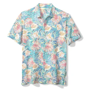 Tommy Bahama Men's IslandZone Costa Wave Positano Palms Camp Shirt - Lychee Mens Tommy Bahama