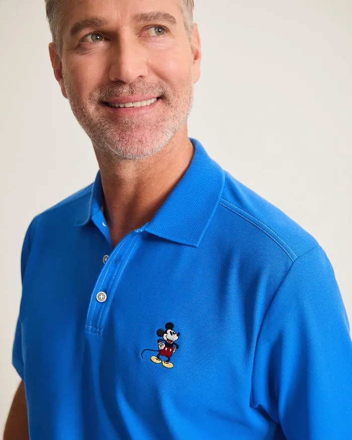 Tommy Bahama Men's IslandZone Disney Magical Mouse Polo Shirt - Victoria Blue Tommy Bahama Clothing