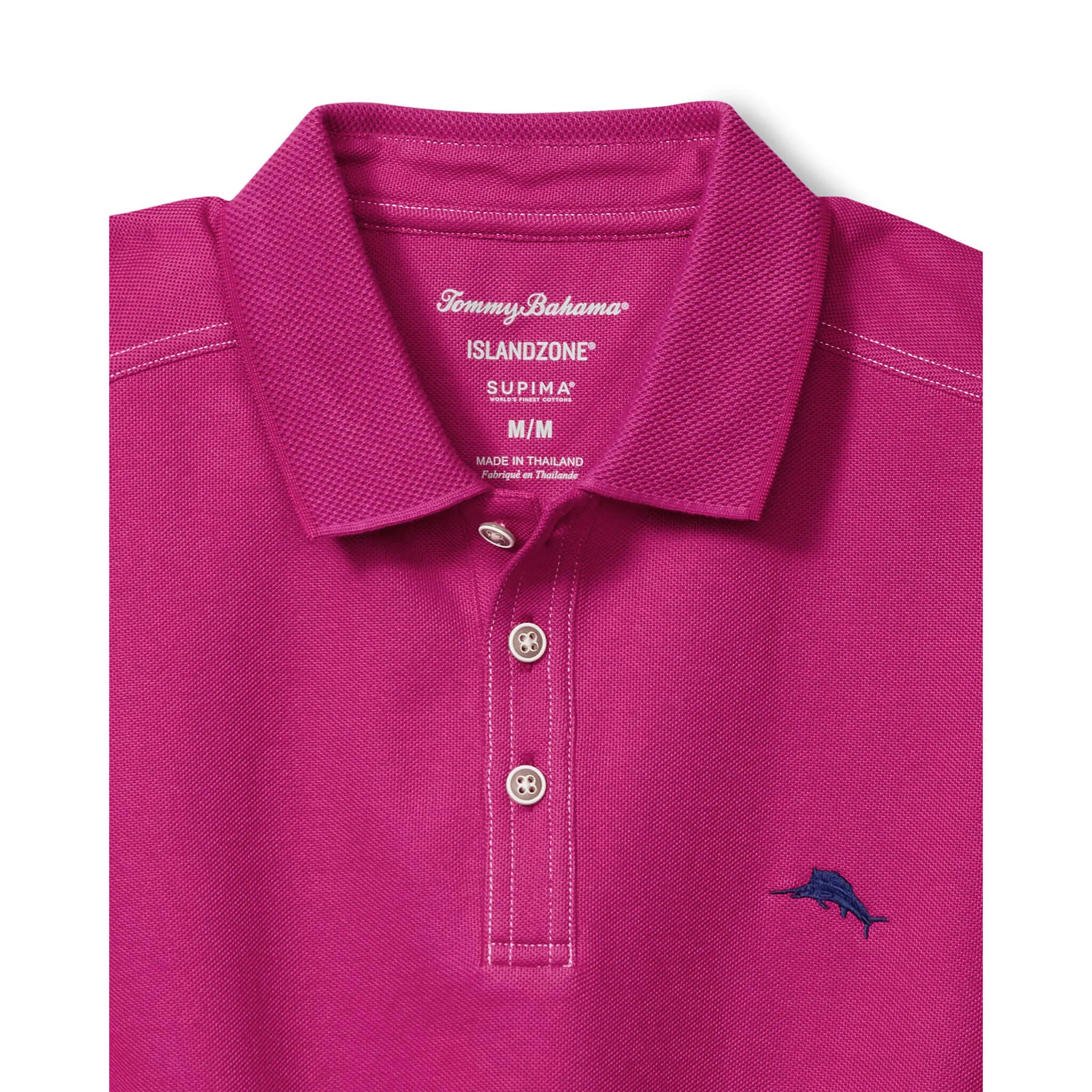 Tommy Bahama Men's IslandZone Emfielder 2.0 Polo Shirt - Fuchsia Red Tommy Bahama Clothing