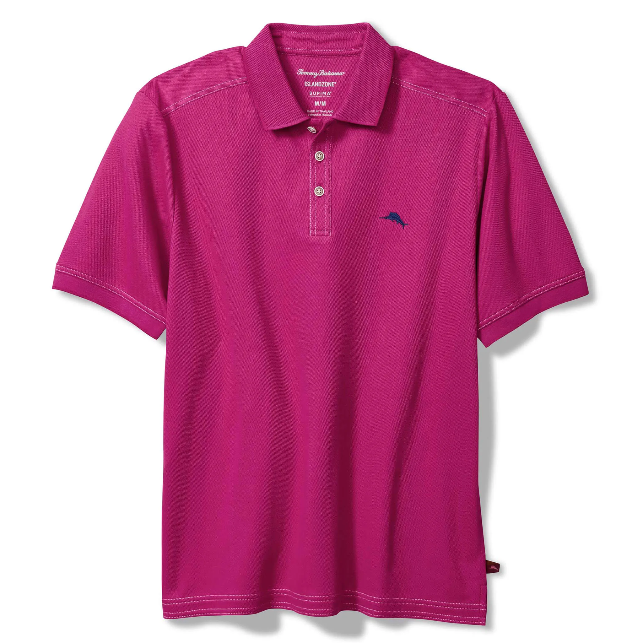 Tommy Bahama Men's IslandZone Emfielder 2.0 Polo Shirt - Fuchsia Red Tommy Bahama Clothing