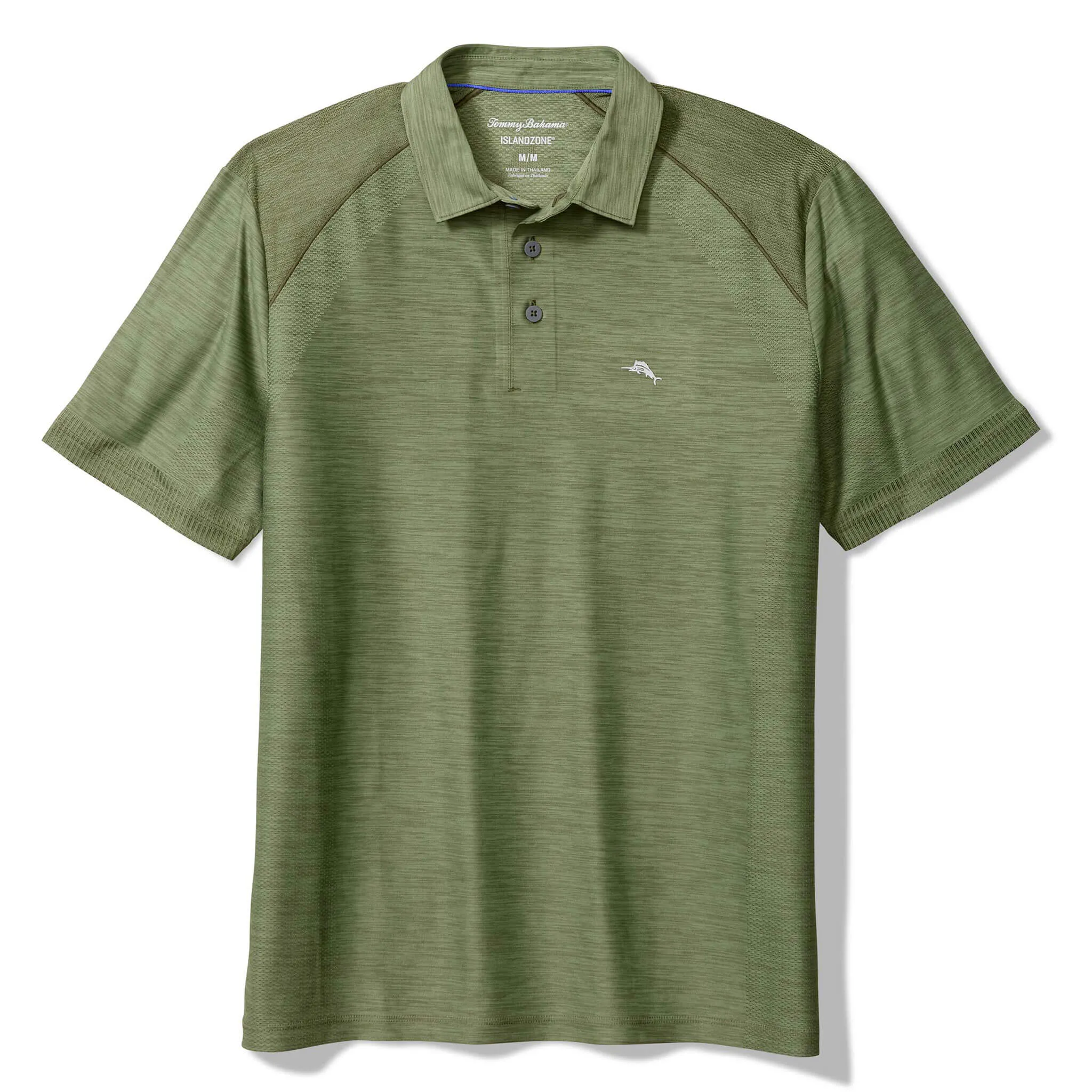 Tommy Bahama Men's IslandZone Palm Coast Pro Polo Shirt - Tea Leaf Mens Tommy Bahama