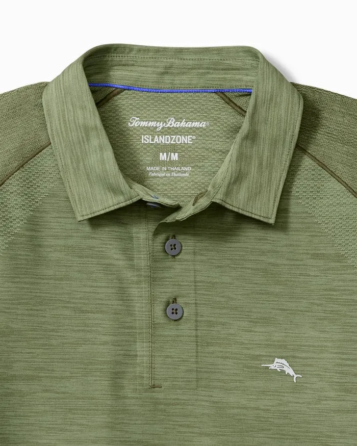 Tommy Bahama Men's IslandZone Palm Coast Pro Polo Shirt - Tea Leaf Mens Tommy Bahama