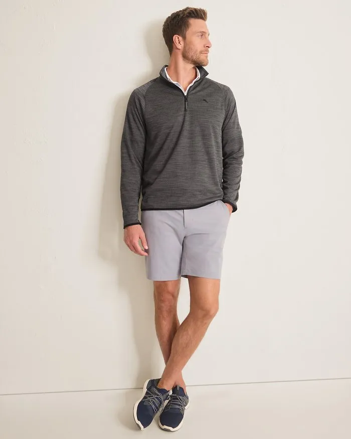 Tommy Bahama Men's IslandZone Palm Pro Half Zip Pullover Sweater - Black Mens Tommy Bahama