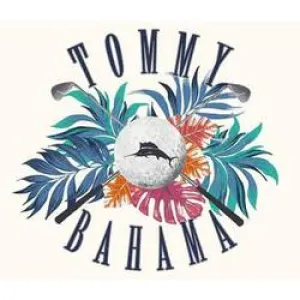 Tommy Bahama Men's Positano Palms T-Shirt - Vanilla Ice Mens Tommy Bahama