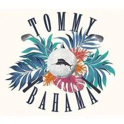 Tommy Bahama Men's Positano Palms T-Shirt - Vanilla Ice Mens Tommy Bahama
