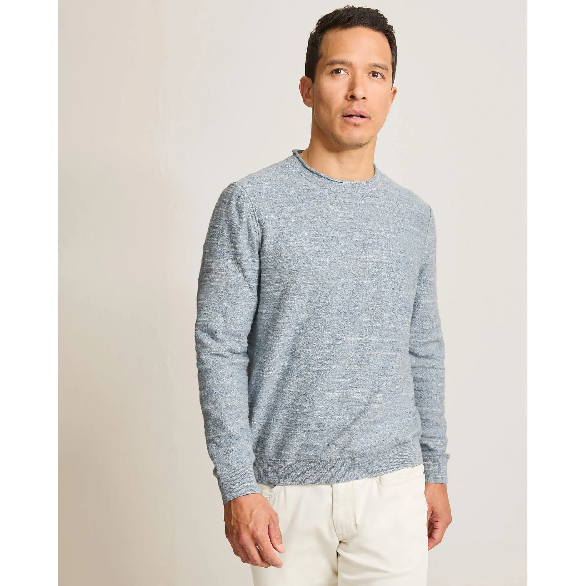 Tommy Bahama Men's Salerno Point Crew Sweater - Denimblau Heather Mens Tommy Bahama