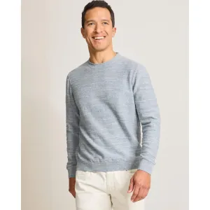 Tommy Bahama Men's Salerno Point Crew Sweater - Denimblau Heather Mens Tommy Bahama