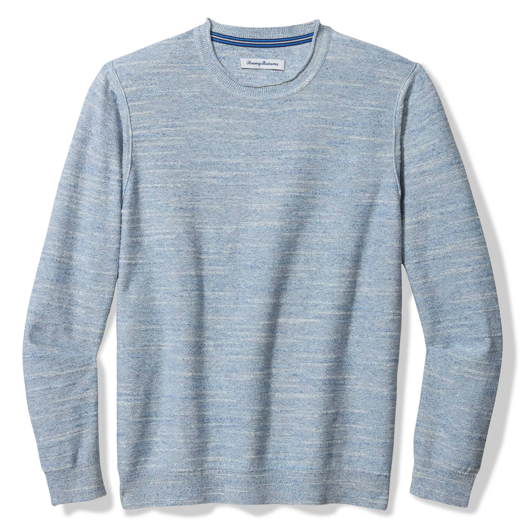 Tommy Bahama Men's Salerno Point Crew Sweater - Denimblau Heather Tommy Bahama Clothing