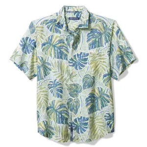 Tommy Bahama Men's Sand Linen Grand Monstera Camp Shirt - Blue Whisper Tommy Bahama Clothing