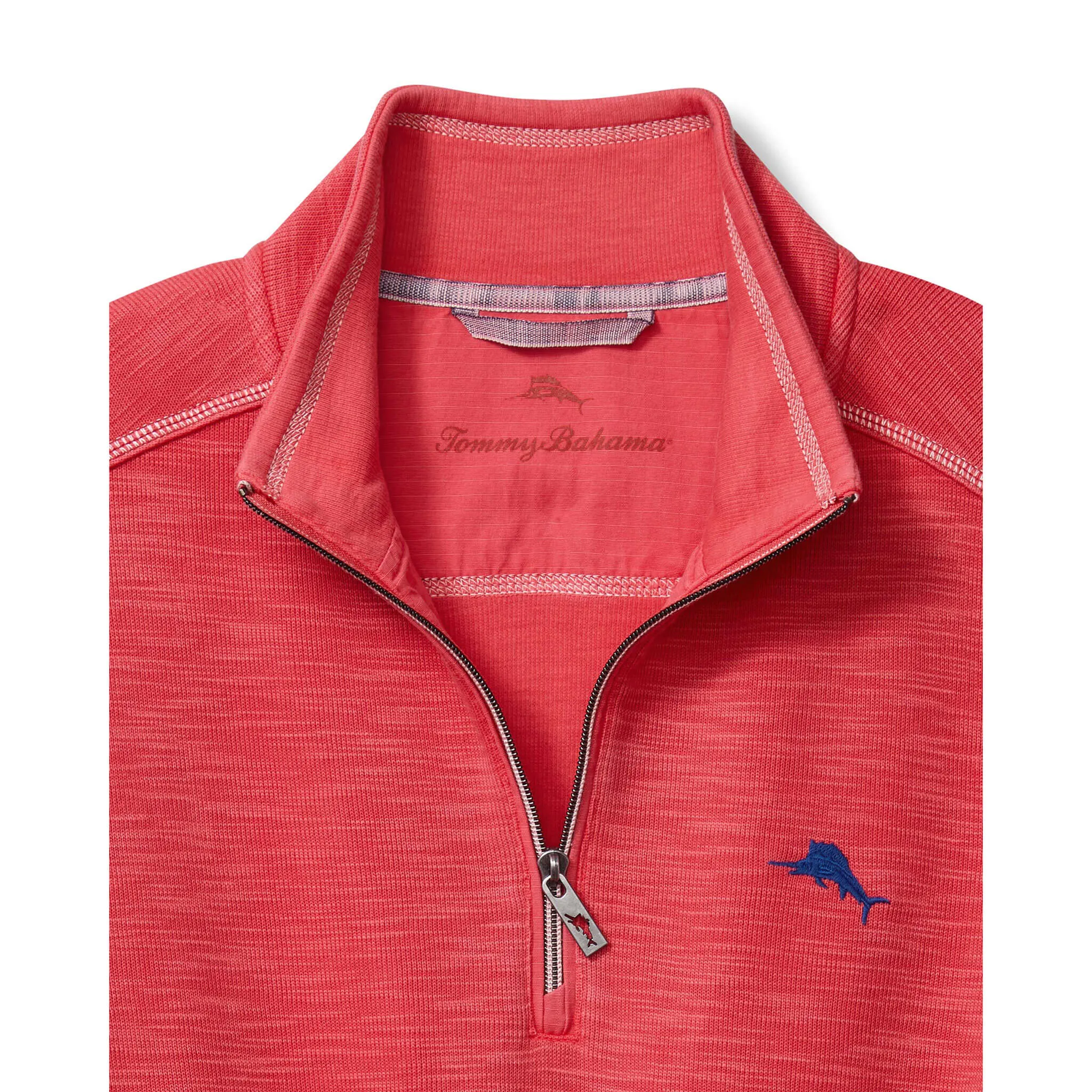 Tommy Bahama Men's Tobago Bay Half Zip Sweater - Siren Scarlet Mens Tommy Bahama