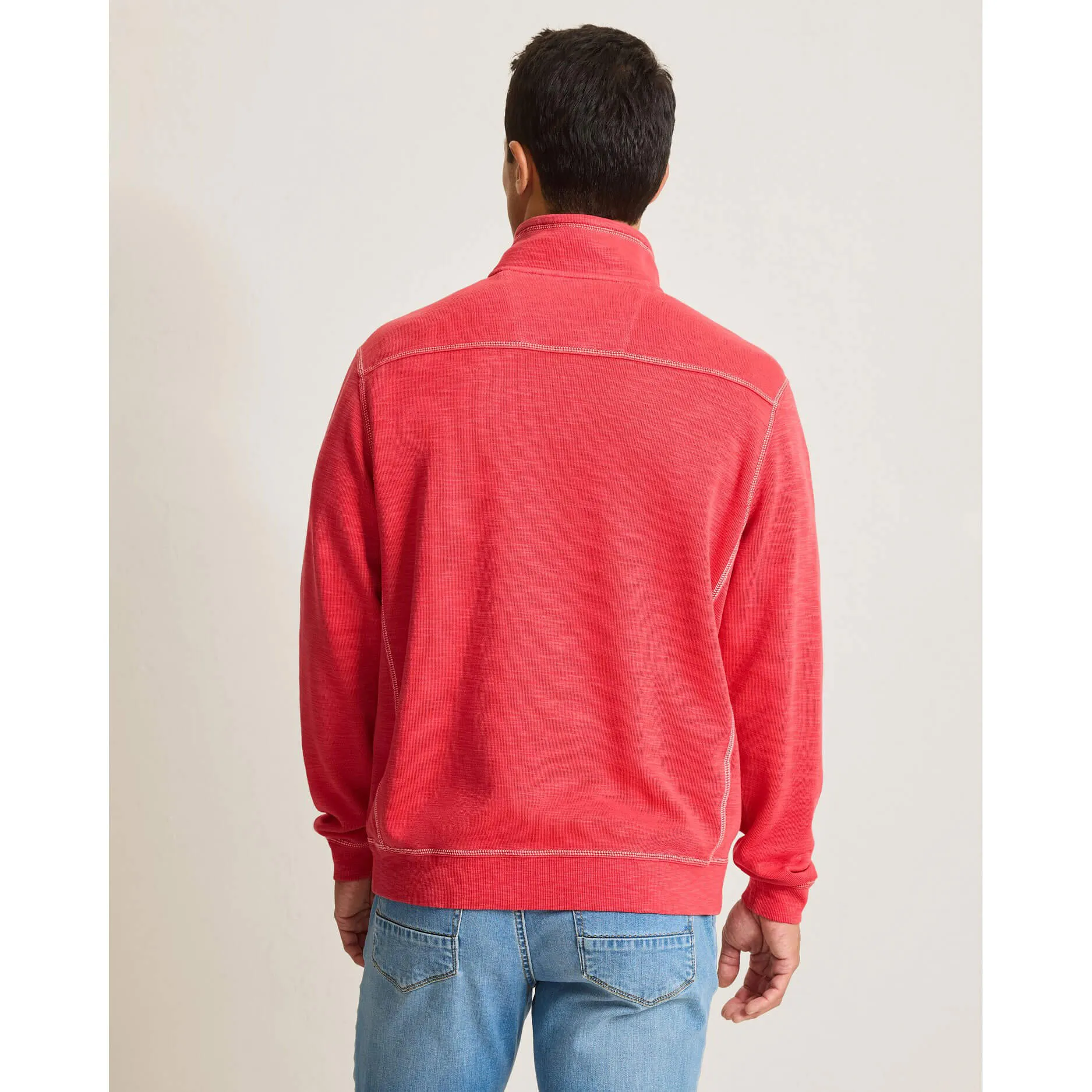 Tommy Bahama Men's Tobago Bay Half Zip Sweater - Siren Scarlet Mens Tommy Bahama