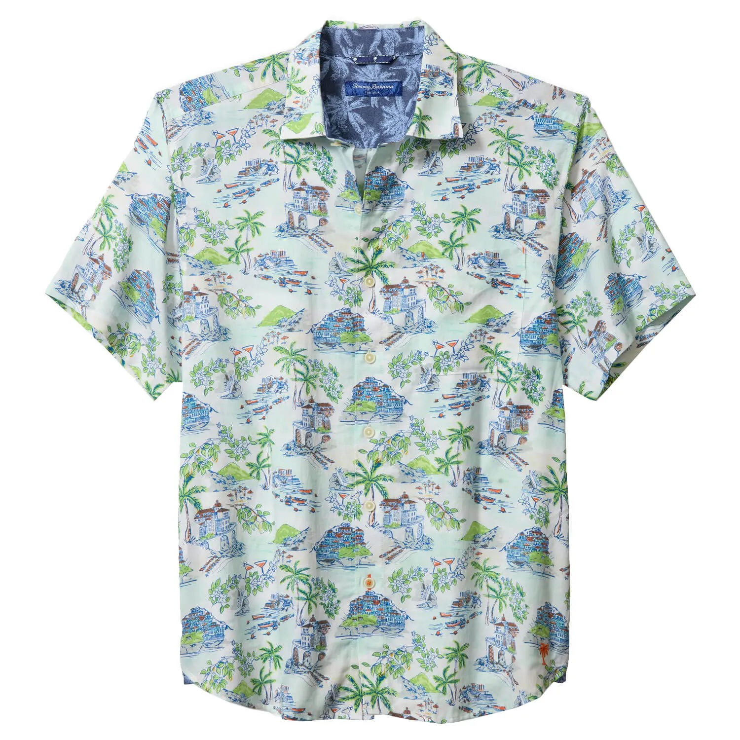 Tommy Bahama Men's Tortola Paradise Isle Camp Shirt - White Tommy Bahama Clothing