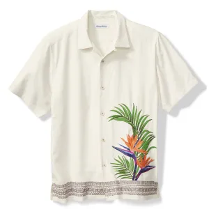 Tommy Bahama Men's Viva Paradiso Embroidered Silk Camp Shirt - Continental Mens Tommy Bahama