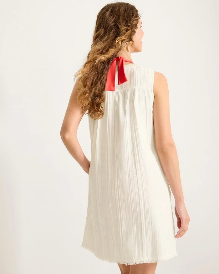 Tommy Bahama Mykonos Textured Shift Dress Cover Up - Coconut Tommy Bahama Clothing