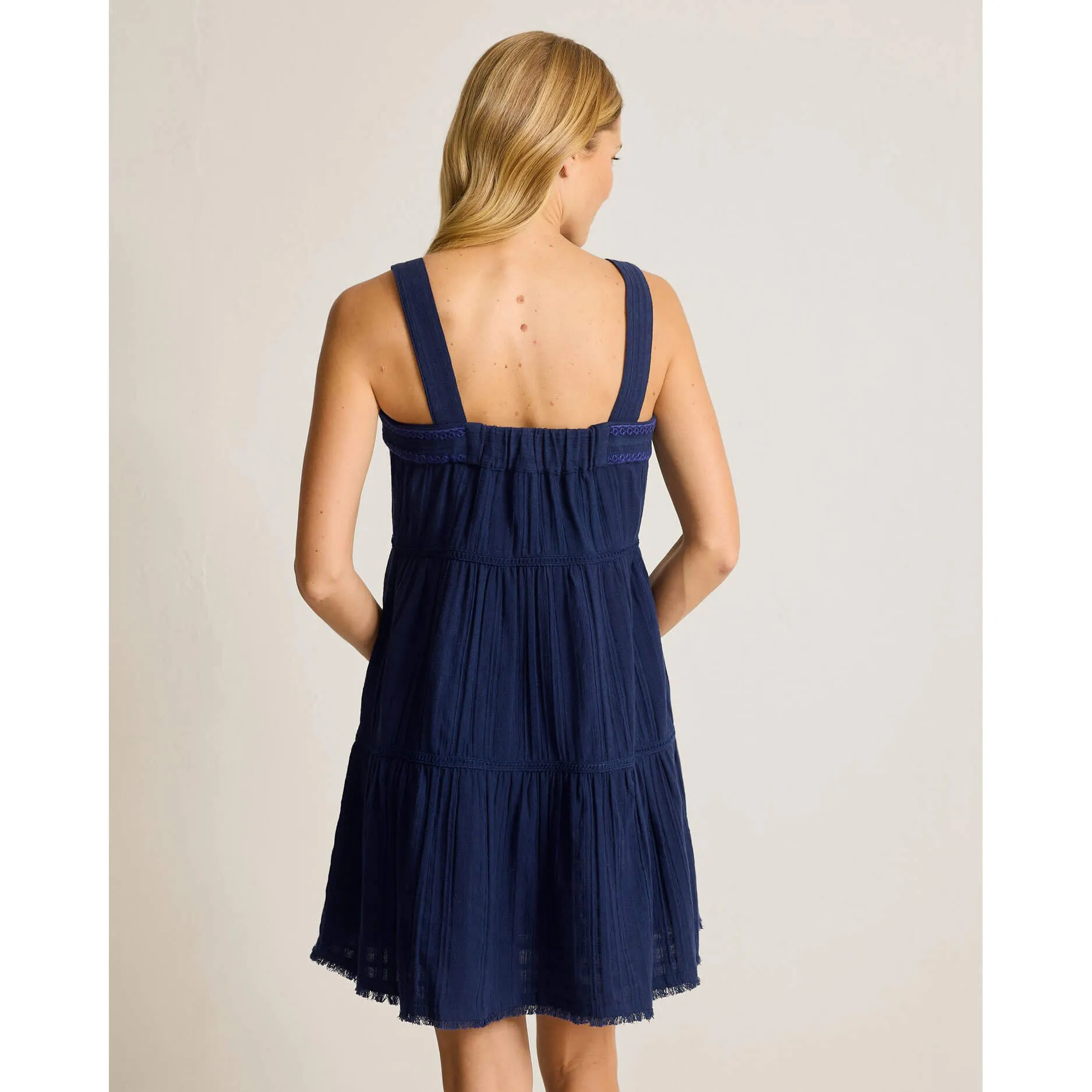 Tommy Bahama Mykonos Textured Sundress Cover Up - Mare Navy Tommy Bahama Clothing