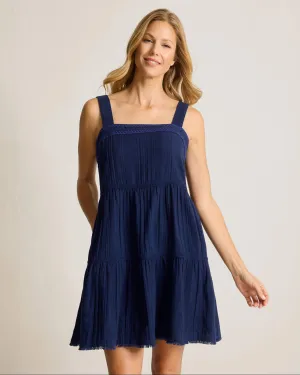 Tommy Bahama Mykonos Textured Sundress Cover Up - Mare Navy Tommy Bahama Clothing
