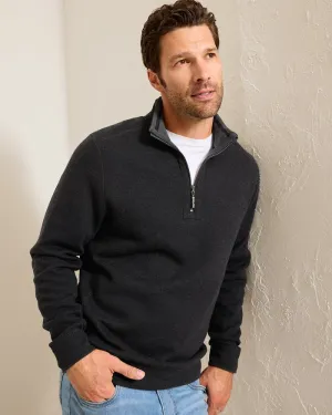Tommy Bahama New Flip Coast Half Zip Sweater - Black Mens Tommy Bahama