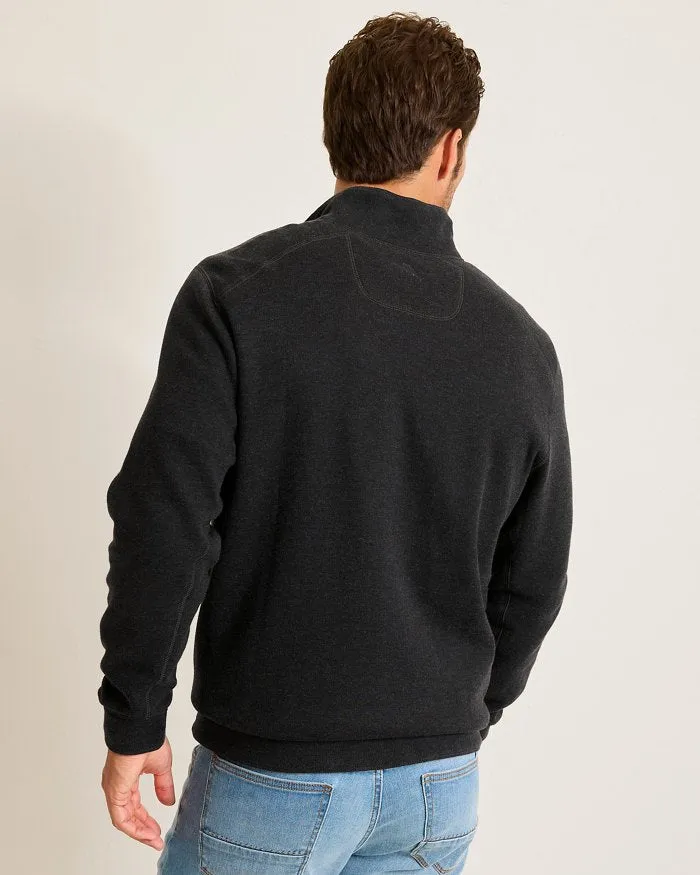 Tommy Bahama New Flip Coast Half Zip Sweater - Black Mens Tommy Bahama