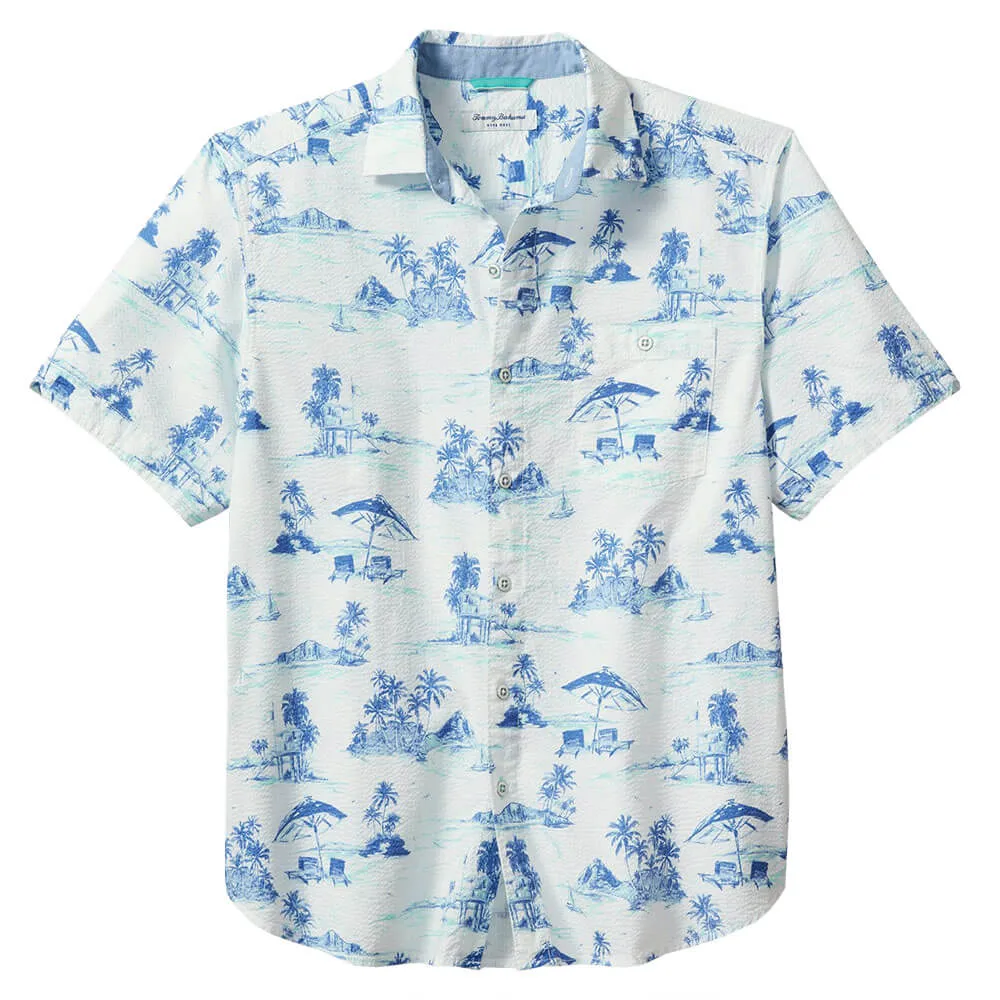 Tommy Bahama Nova Wave Beach Days Camp Shirt - White Mens Tommy Bahama