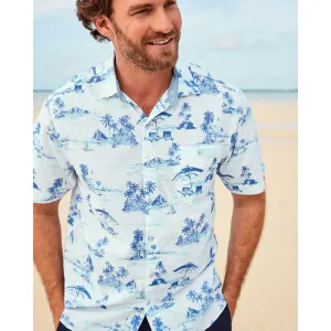 Tommy Bahama Nova Wave Beach Days Camp Shirt - White Mens Tommy Bahama