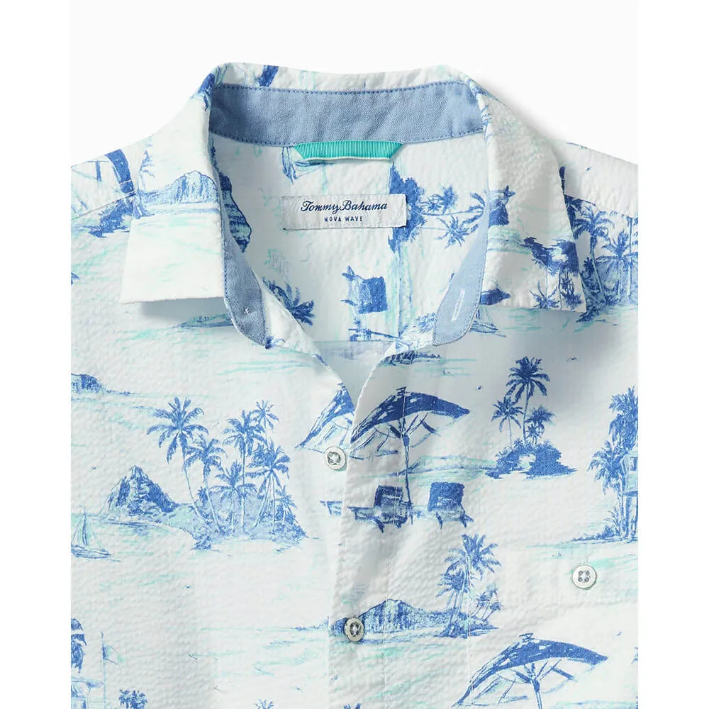 Tommy Bahama Nova Wave Beach Days Camp Shirt - White Mens Tommy Bahama