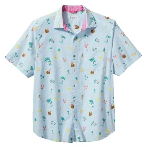 Tommy Bahama Nova Wave Surfs Up Camp Shirt - Dew Drop Mens Tommy Bahama