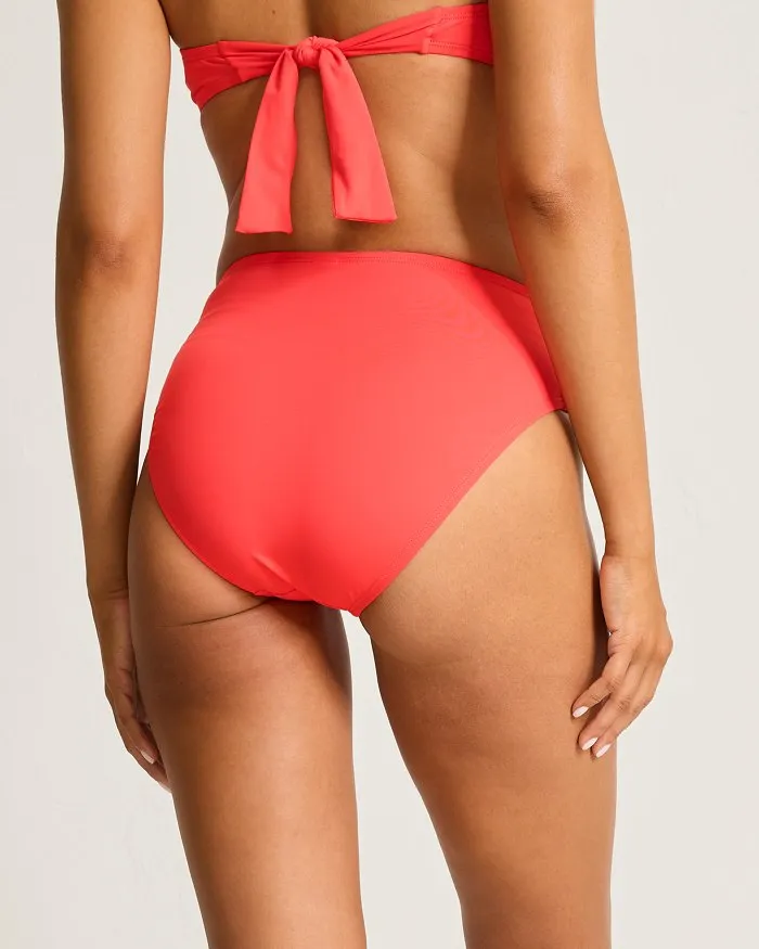 Tommy Bahama Novelty Pearl High Waist Bottom - Citrus Coral Tommy Bahama Clothing