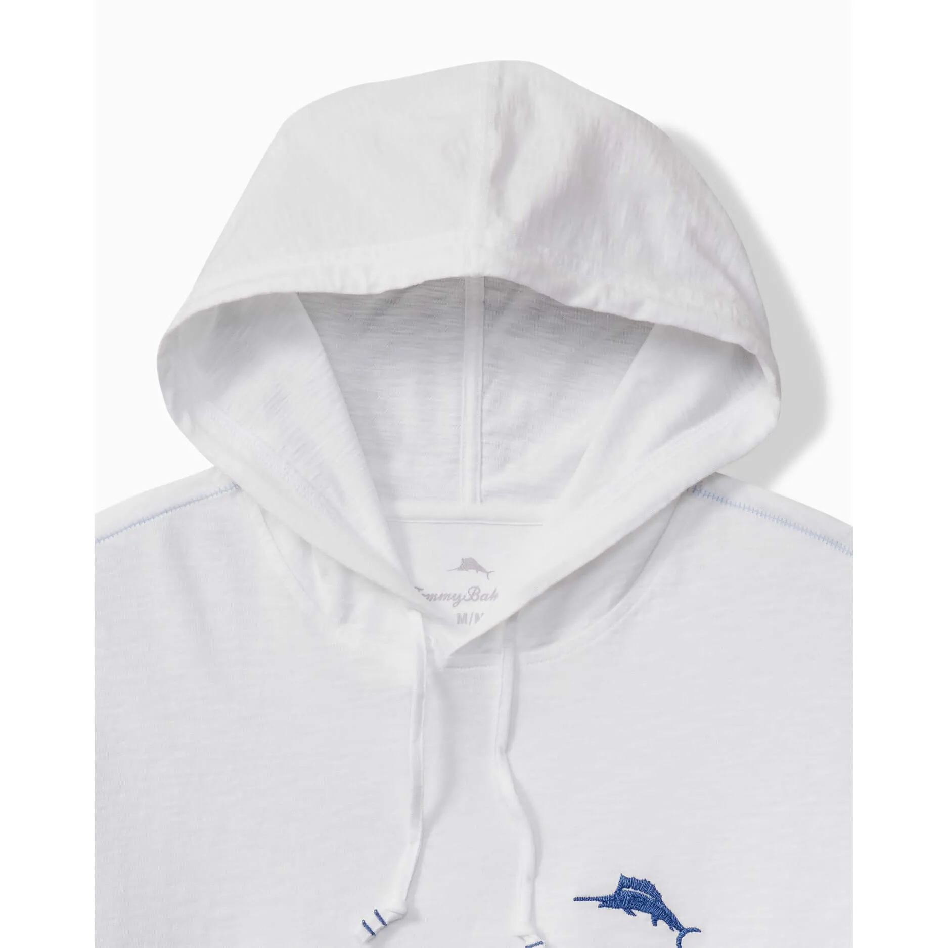 Tommy Bahama Palm Break Lux Hoodie Long Sleeve T-Shirt - White Tommy Bahama Clothing