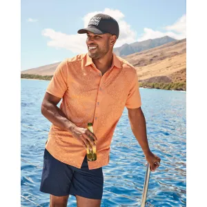 Tommy Bahama Palm Coast Cascade Vines Camp Shirt - Bright Apricot Tommy Bahama Clothing