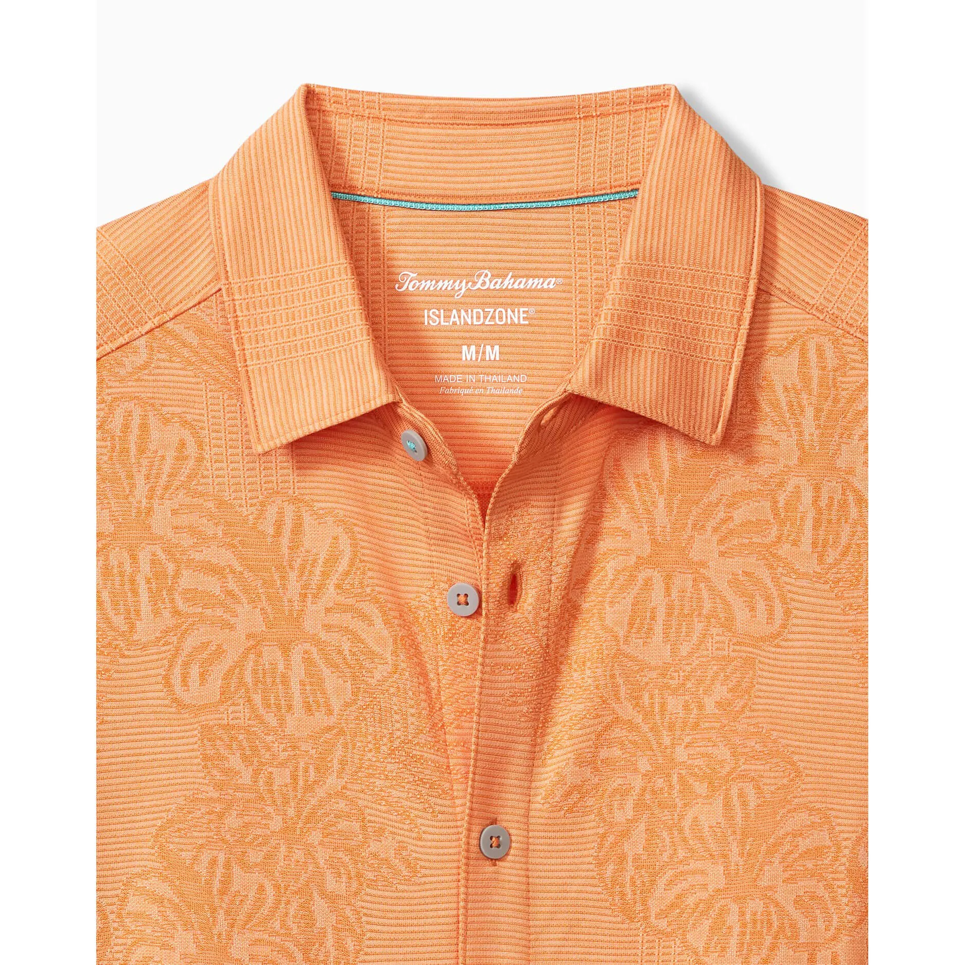 Tommy Bahama Palm Coast Cascade Vines Camp Shirt - Bright Apricot Tommy Bahama Clothing